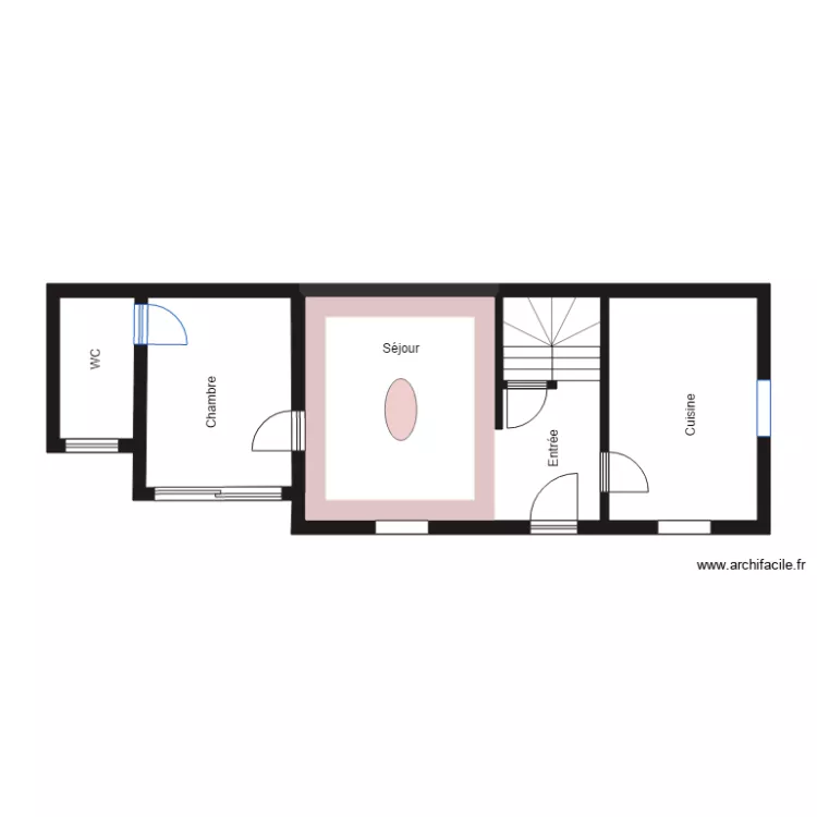 GAMBETTA RDC. Plan de 