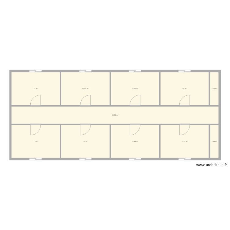 centre. Plan de 0 pièce et 0 m2