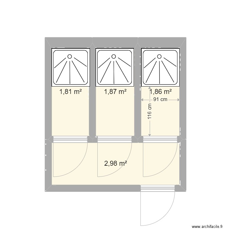 SDB TEMPO    PROJET 5b. Plan de 0 pièce et 0 m2