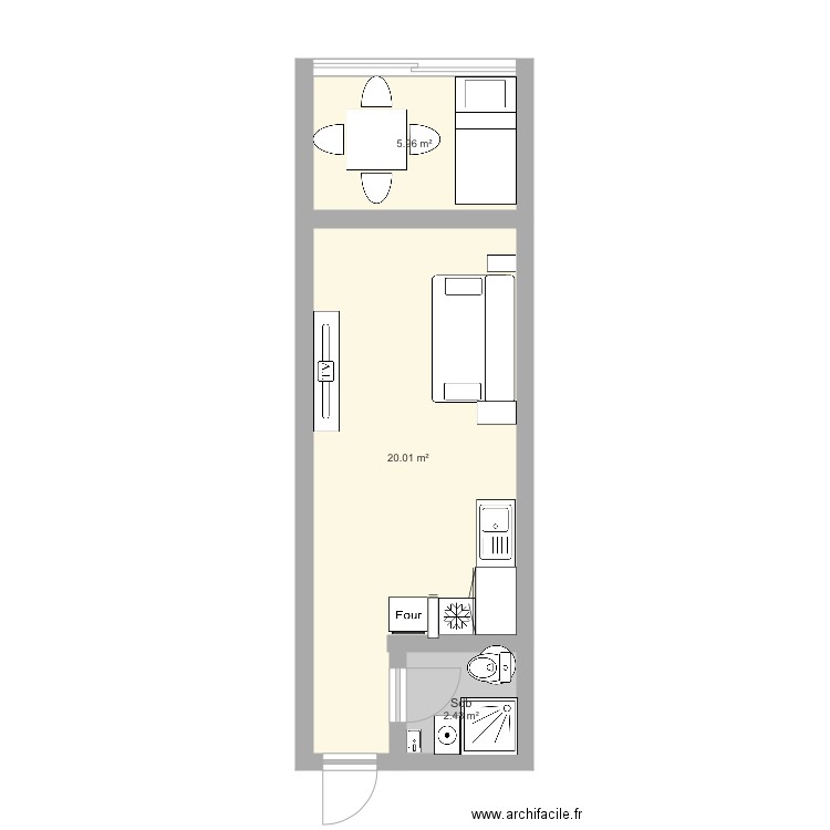 Appartement Gruissan. Plan de 0 pièce et 0 m2