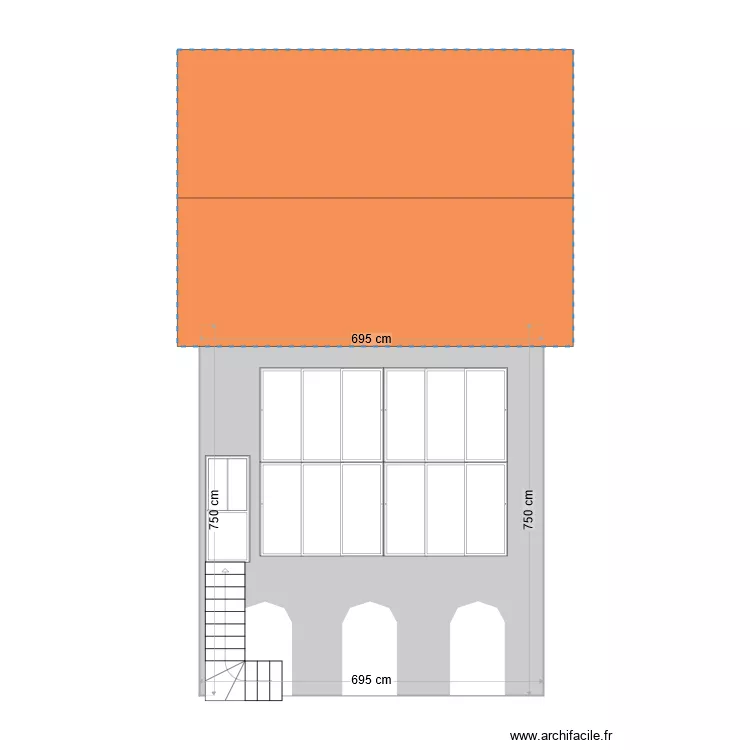 plan fa&ccedil;ade. Plan de 