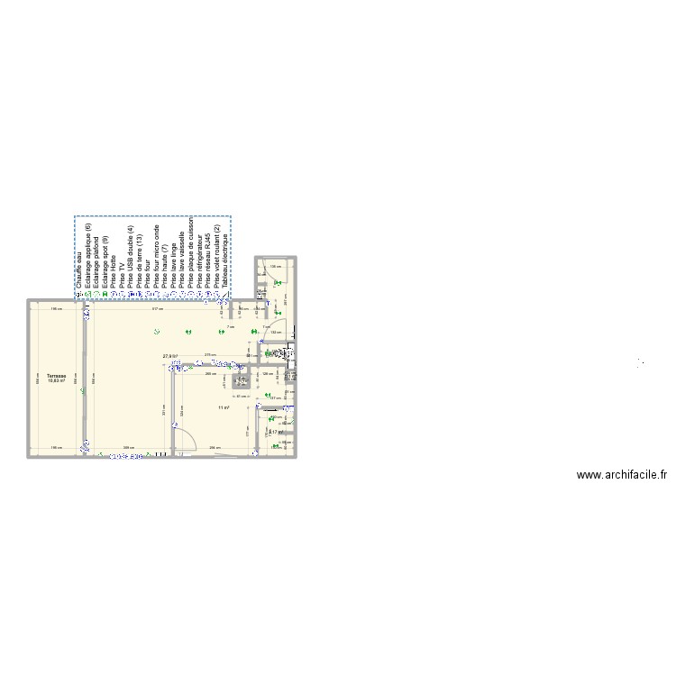 Santa Clara 2 face mer définitif V1 sans meubles. Plan de 0 pièce et 0 m2
