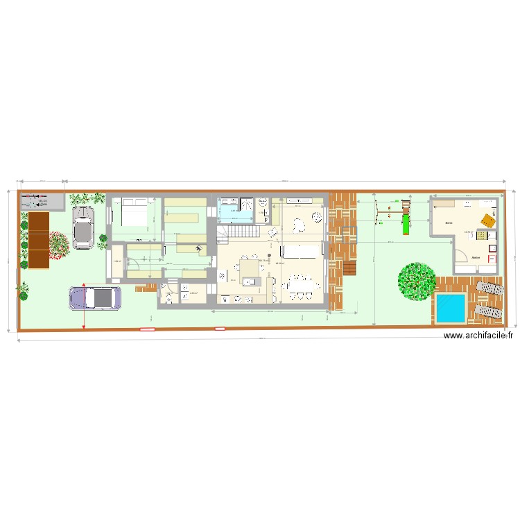 Projet 20200910 terrasse au fond. Plan de 0 pièce et 0 m2