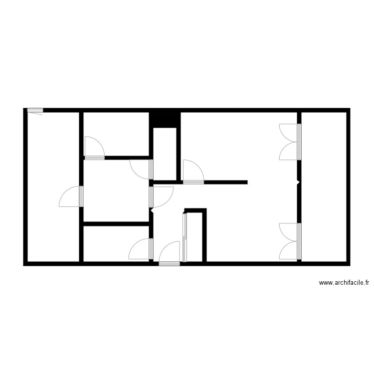 0130A3.02LG027. Plan de 11 pièces et 67 m2