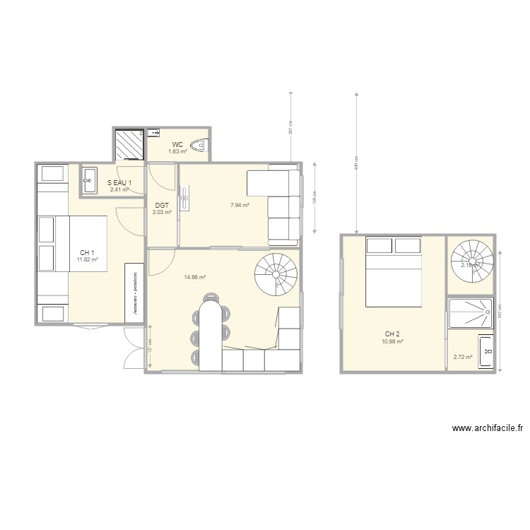 VILLA LA CHAUMIERE PROJET 2605 OPTION 2 SURELEVATION. Plan de 0 pièce et 0 m2