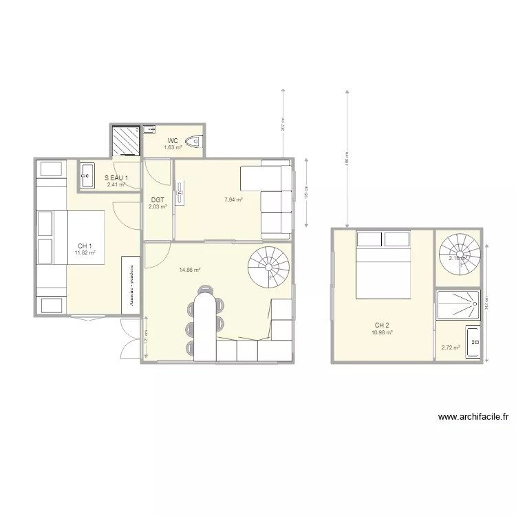 VILLA LA CHAUMIERE PROJET 2605 OPTION 2 SURELEVATION. Plan de 