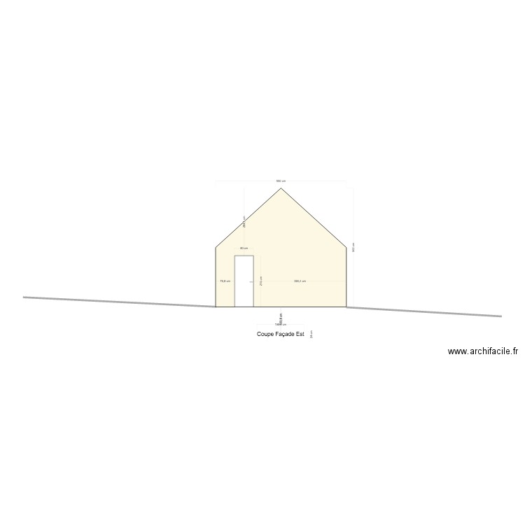 garage facade est. Plan de 0 pièce et 0 m2