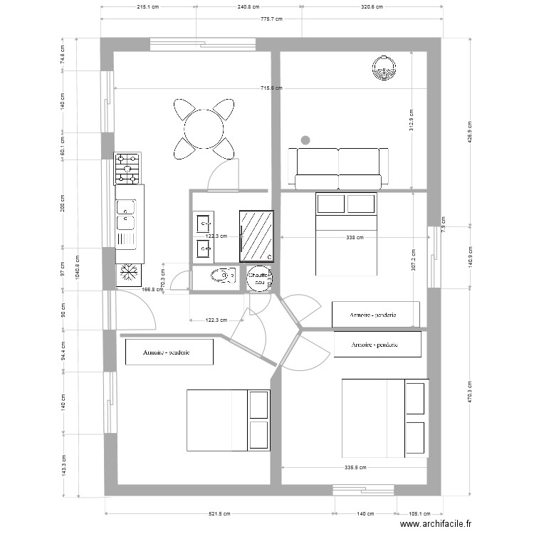 NEW 3 version rez de jardin coté. Plan de 0 pièce et 0 m2