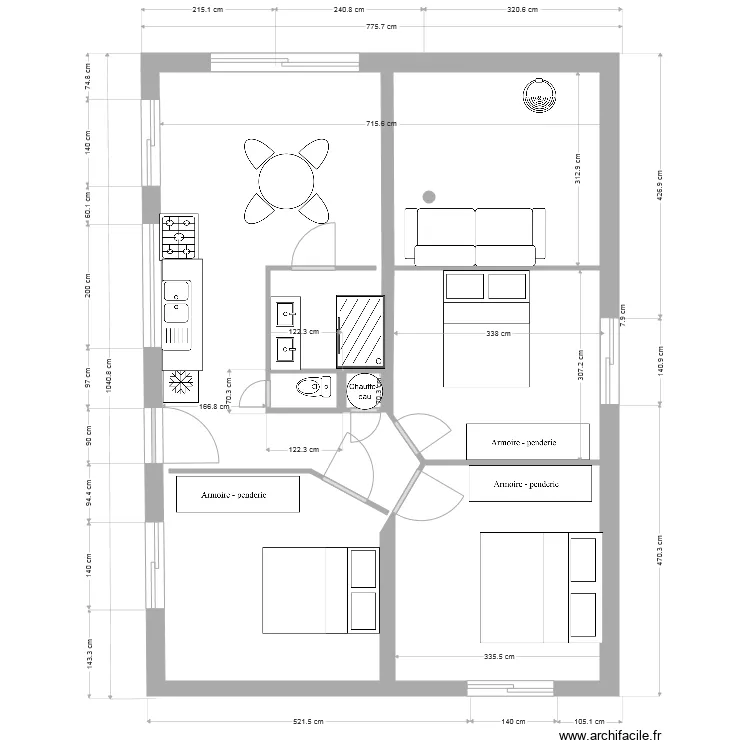 NEW 3 version rez de jardin coté. Plan de NEW 3 version rez de jardin coté. Plan de