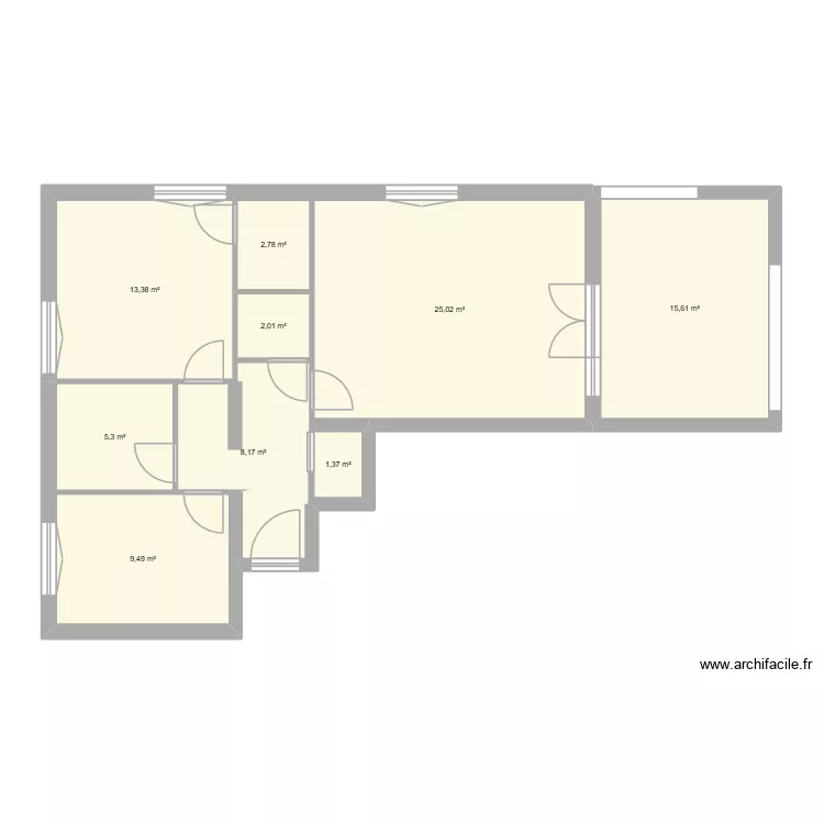CDC. Plan de 9 et 83 m² CDC. Plan de 9 et 83 m²
