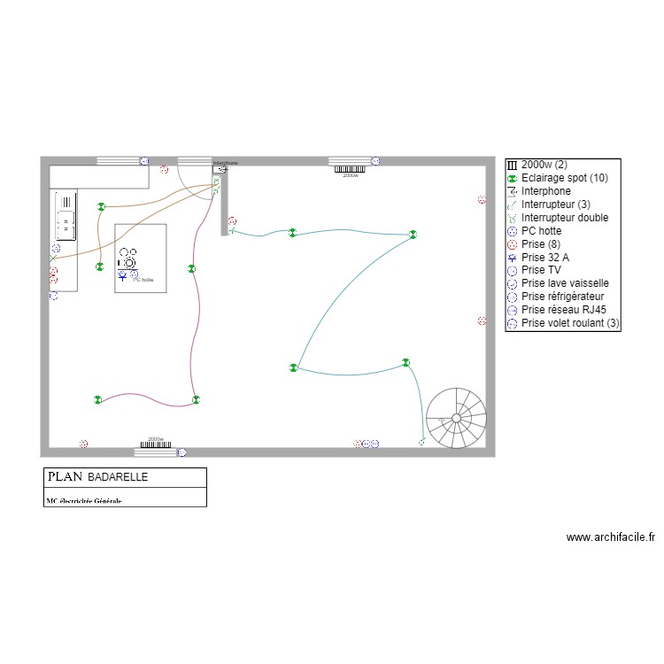 badarelle r1. Plan de 0 pièce et 0 m2