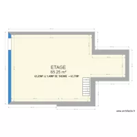 emprise au sol &eacute;tage