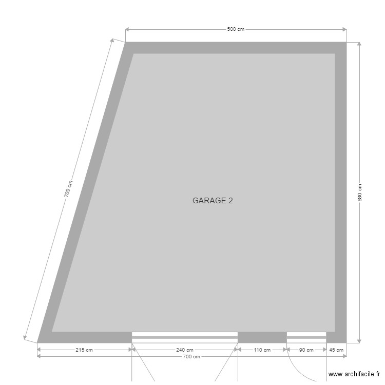 GARAGE 2. Plan de 0 pièce et 0 m2
