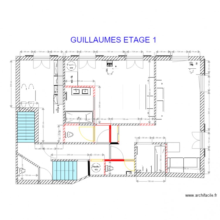 Guillaumes ETAGE 1a. Plan de 0 pièce et 0 m2