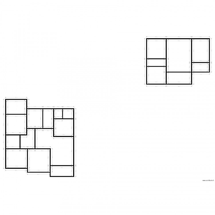 Plan plateau III. Plan de 20 pièces et 205 m2