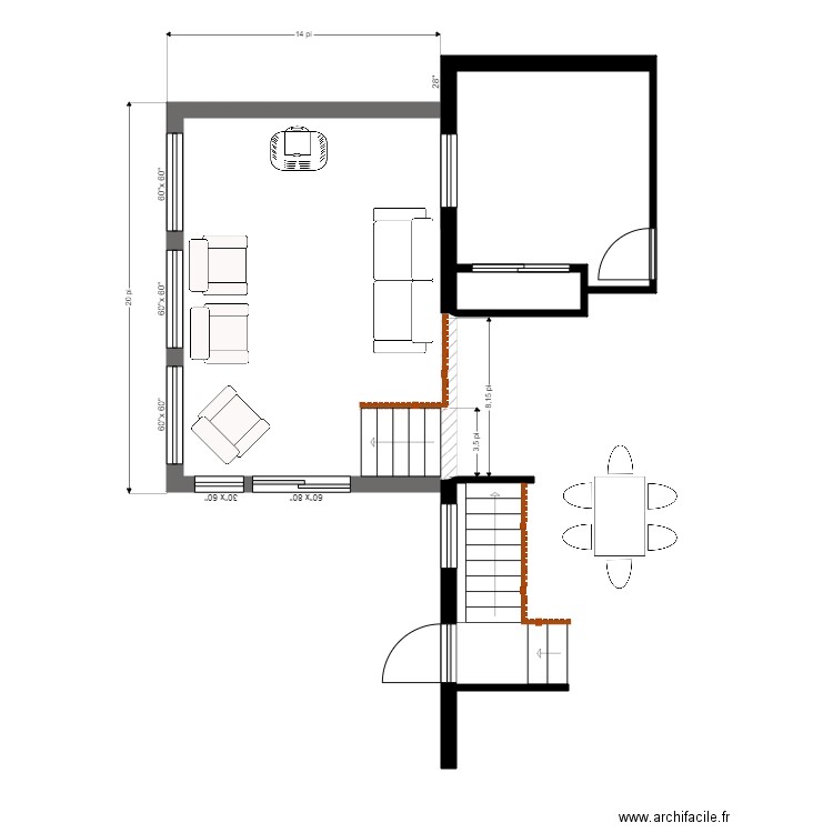 ouellette 2. Plan de 0 pièce et 0 m2