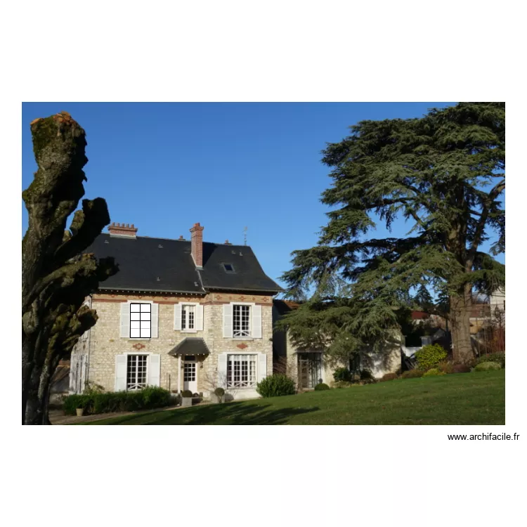 facade fenetre. Plan de 