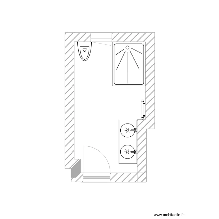 sdb 2 chaponniere . Plan de 