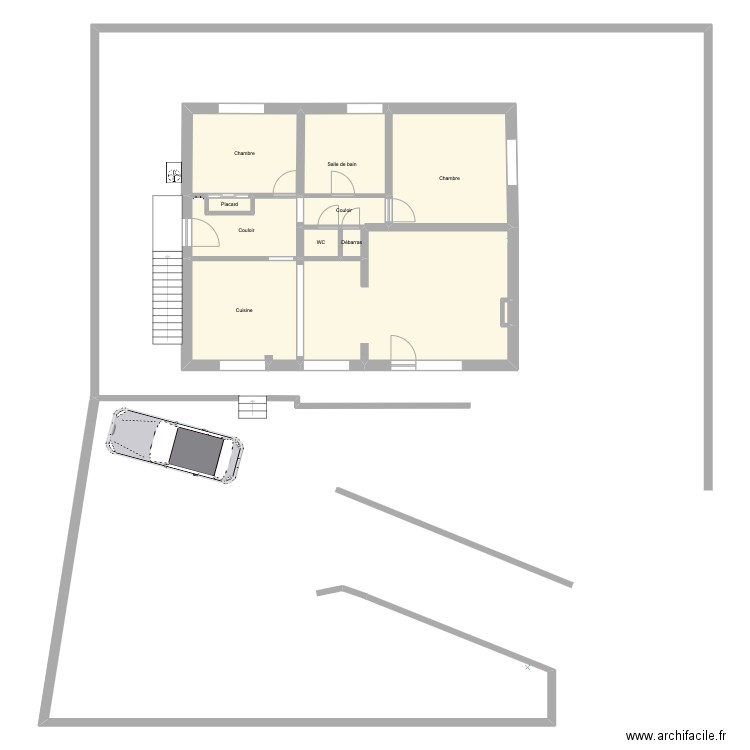 Appart étage Huy. Plan de 11 pièces et 94 m2