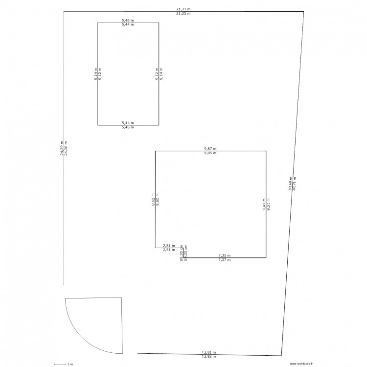 Garage ND - 4 loc. Plan de 0 pièce et 0 m2