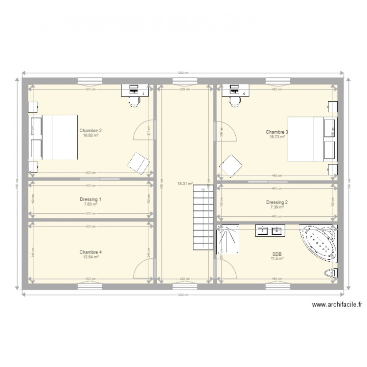 Maison Type 6. Plan de 0 pièce et 0 m2