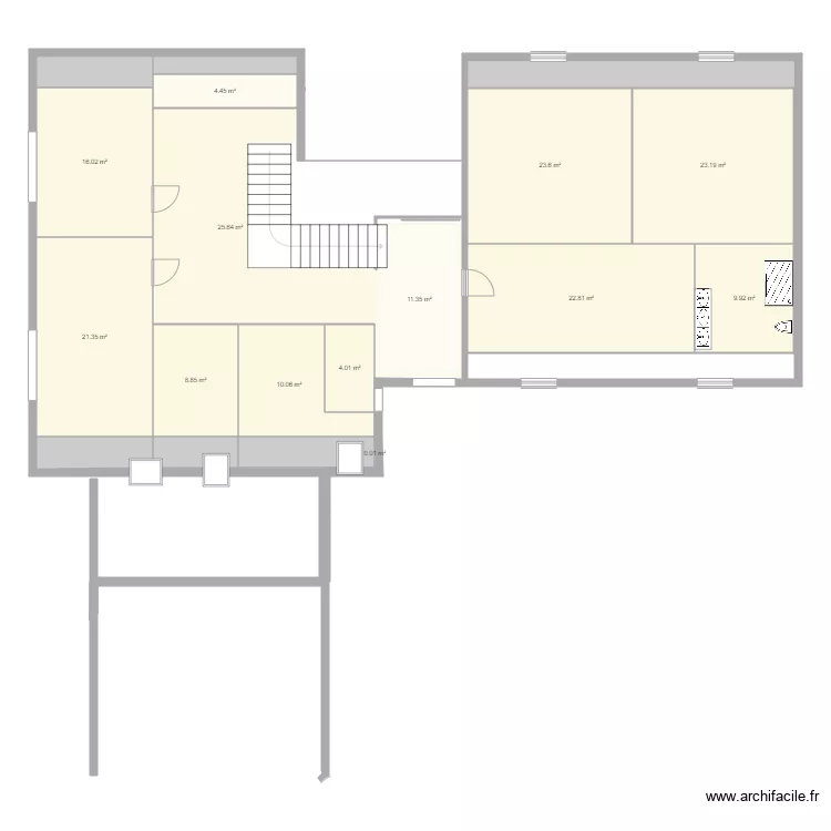 NLCH V1 etage V5  project. Plan de 