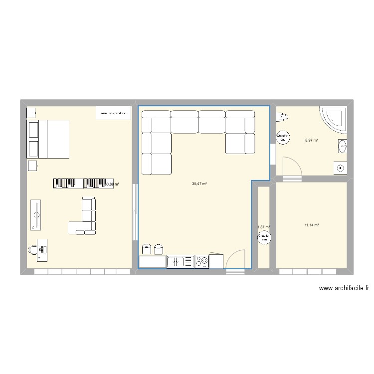 appart1. Plan de 0 pièce et 0 m2