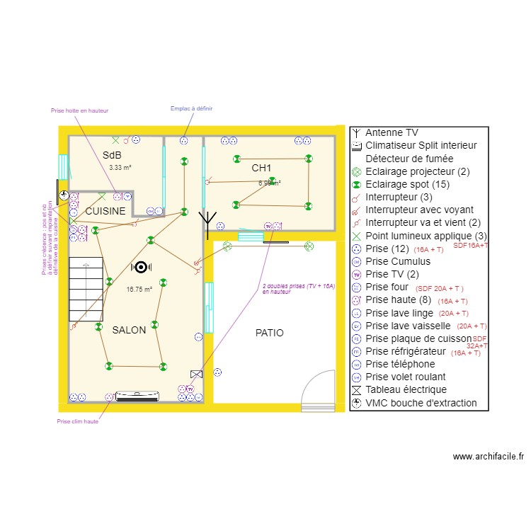 PL rénov. Plan de 0 pièce et 0 m2