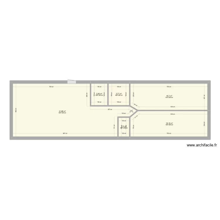 La Fouchardi&egrave;re. Plan de 
