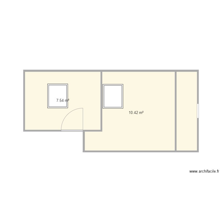 chambres 7éme apres. Plan de 0 pièce et 0 m2