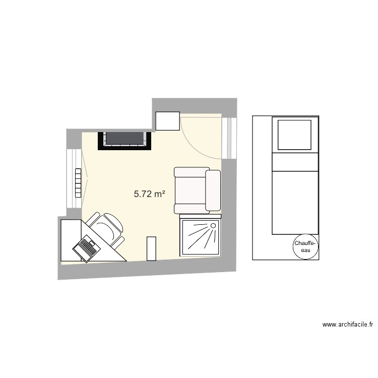 Chambre de bonne 6. Plan de 0 pièce et 0 m2