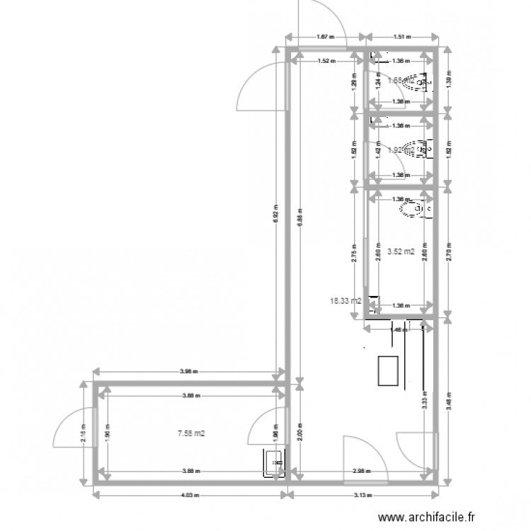 LA FONTAINE ARTENAY SANITAIRES. Plan de 0 pièce et 0 m2