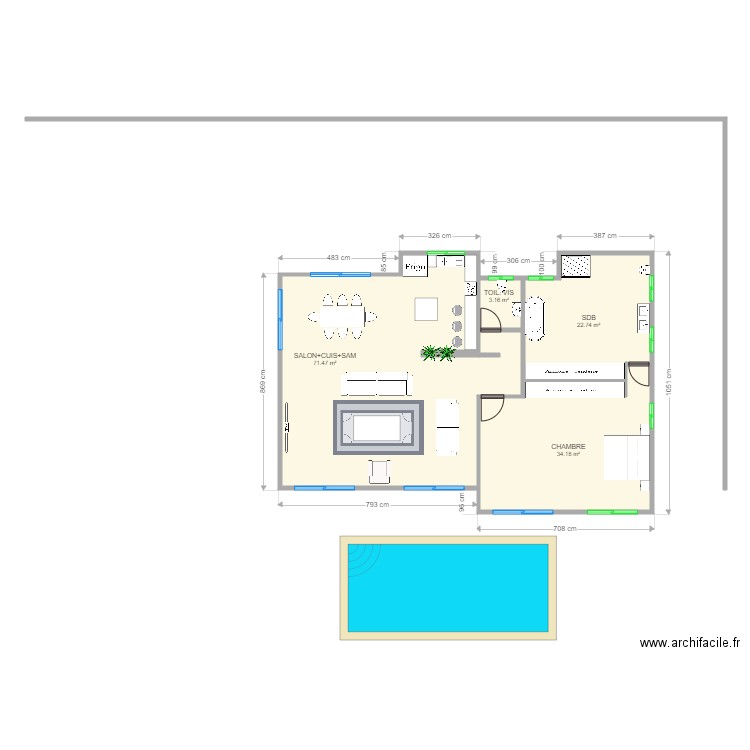 plan Tata Chérifa4. Plan de 0 pièce et 0 m2