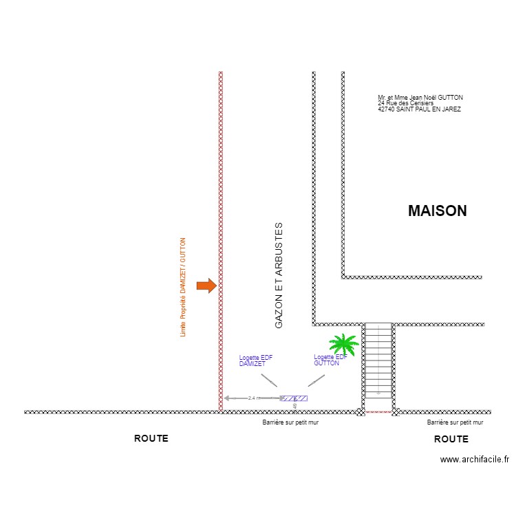 nouveau portail avant travaux (1). Plan de 0 pièce et 0 m2