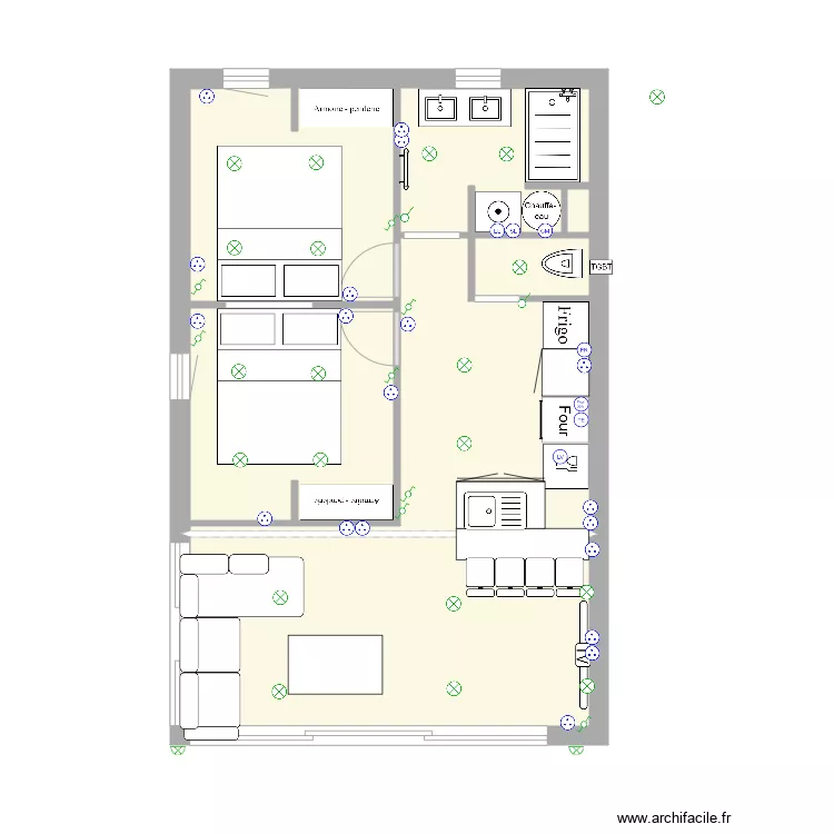 villa cap sdb modiff. Plan de 