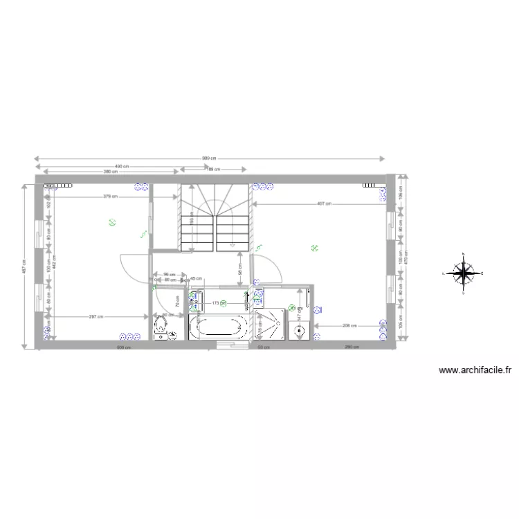 Olivier premier V2escalier U SANSbuanderie. Plan de 