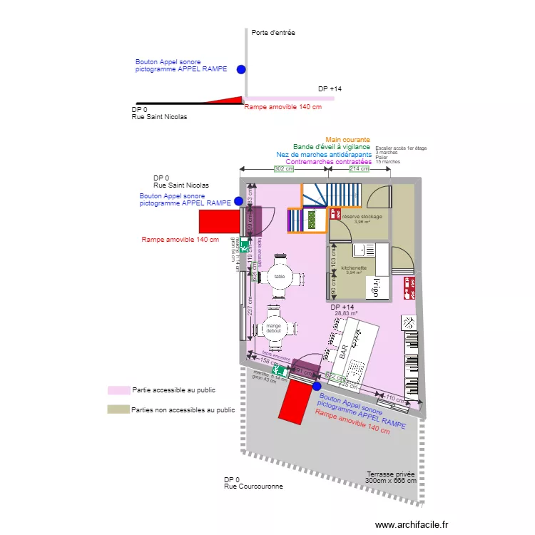 THE BLACK CROWN APRES TRAVAUX. Plan de THE BLACK CROWN APRES TRAVAUX. Plan de