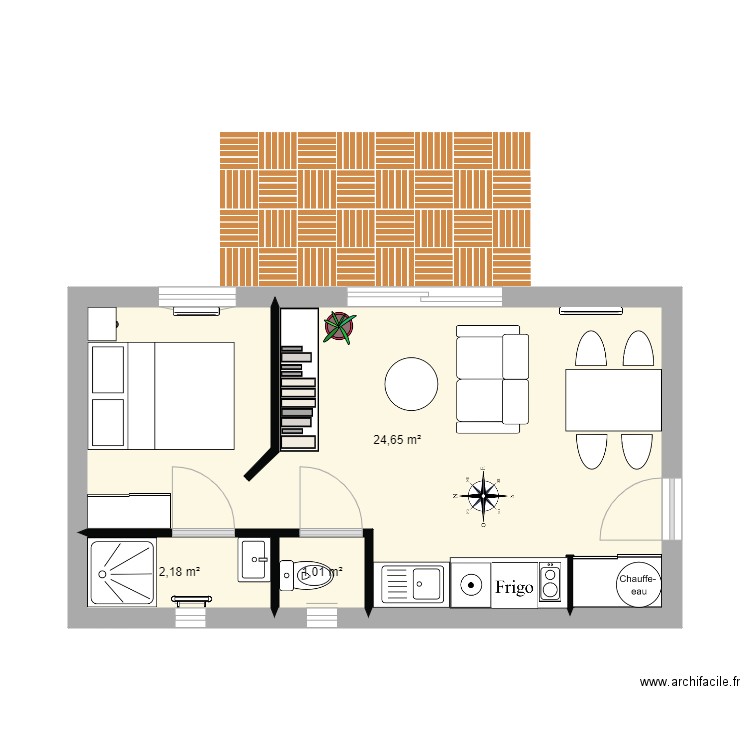 Dépendance 30m. Plan de 0 pièce et 0 m2