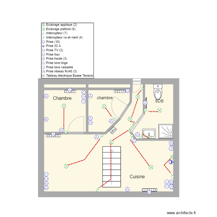 etage brelot. Plan de 0 pièce et 0 m2