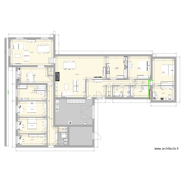 annexe 2 ch bureau. Plan de 0 pièce et 0 m2