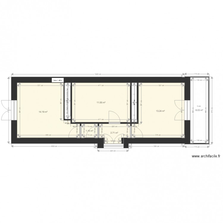 F2 cci. Plan de 0 pièce et 0 m2