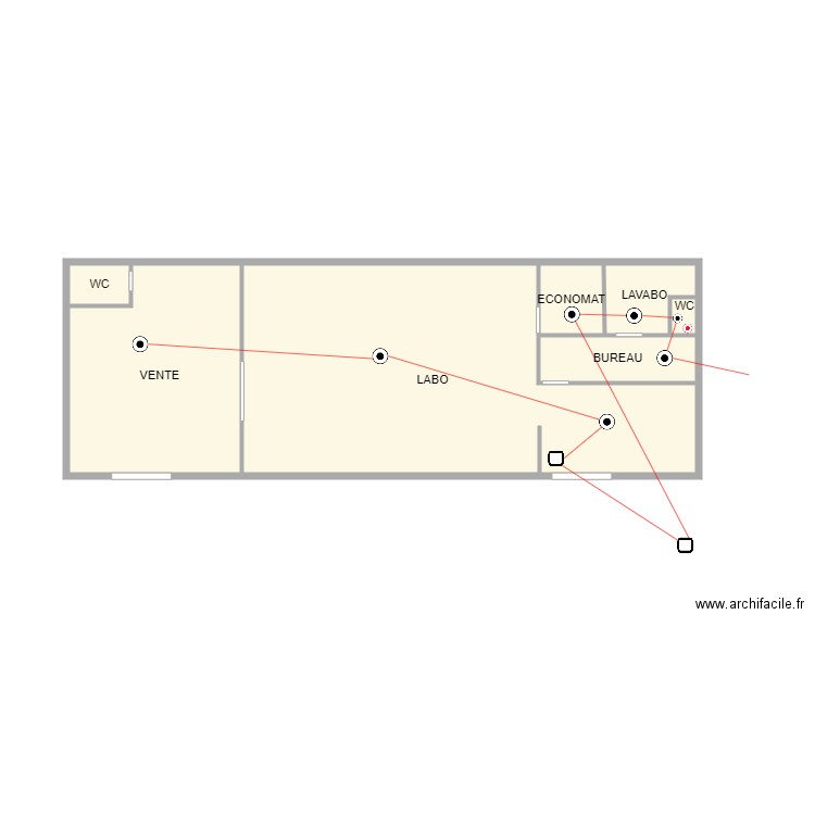 Daix. Plan de 7 pièces et 29 m2