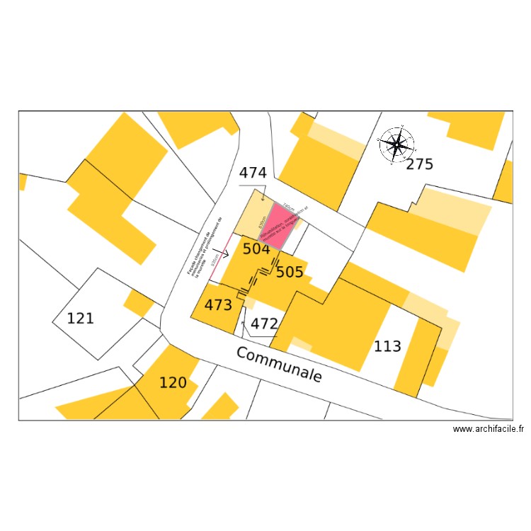 Guillemineau Gilles. Plan de 1 pièce et 3 m2