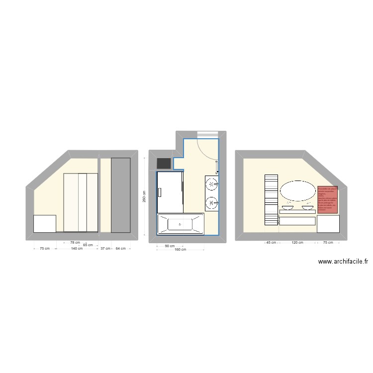 Pirard A.. Plan de 5 pièces et 21 m2