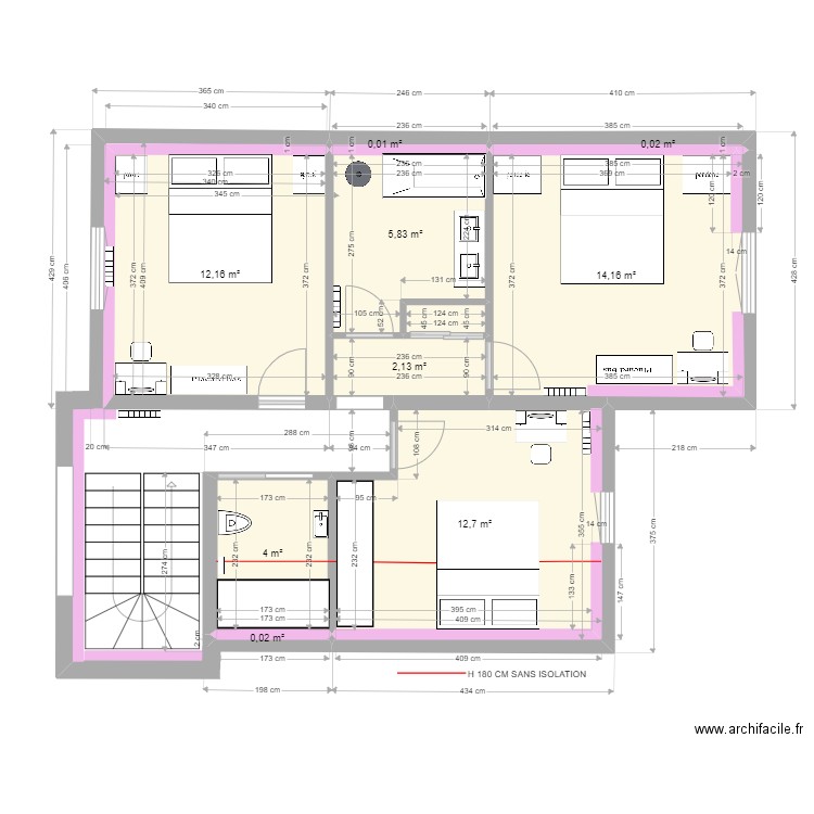 LEROUX LA BAULE R1  ELEC. Plan de 10 pièces et 52 m2