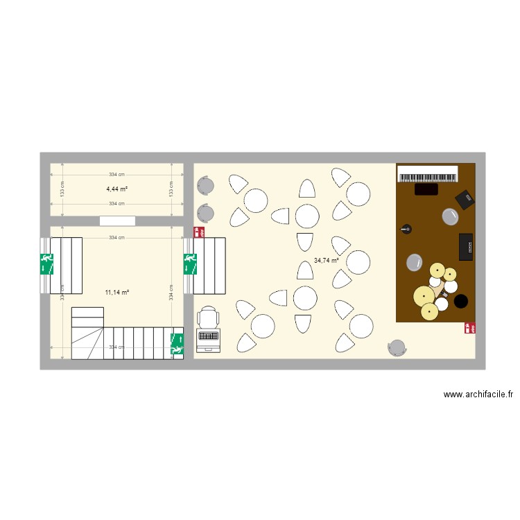 plan sous sol. Plan de 0 pièce et 0 m2