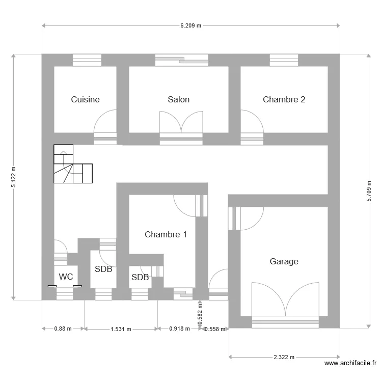 maison s&eacute;n&eacute;gal. Plan de 