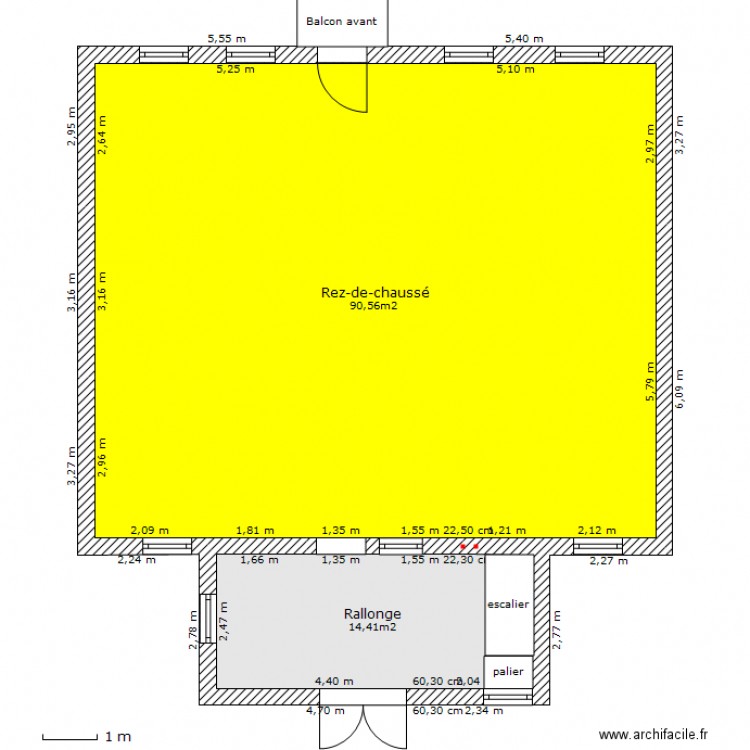 2240 rez-de-chaussé. Plan de 0 pièce et 0 m2