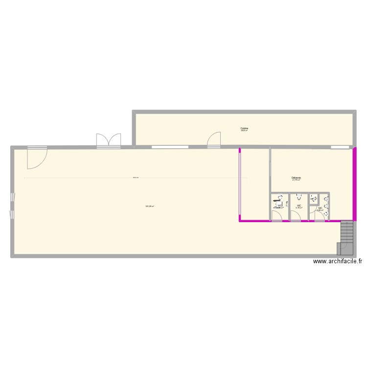 plan salle essai 200. Plan de 9 pièces et 505 m2