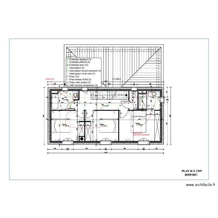 mallet ALIM ECL R1. Plan de 0 pièce et 0 m2